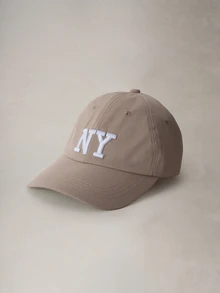Hatastic Women Street Style Fashionable Embroidered NY Plain Baseball Cap, Ideal For Spring/Summer Breathable Sun Protection And Daily Outfits - NY - View 3