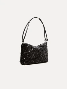 TuEzra Popular Bag Women's New Fashion Korean Version Handbag All Shoulder Small Square Bag - Black - View 4