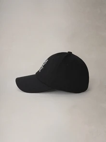 Hatastic 1件韓式Ins字母刺繡棒球帽，女款春秋款軟頂大頭圍小臉尖頂帽，適合送給朋友的生日派對、音樂節、開學季禮物 - 彩色 - 查看 3