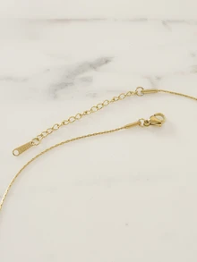 1 Miếng Của phụ nữ Đúng mốt Ngọc trai Giả Vật rủ xuống Vòng cổ bằng thép không gỉ , Thích hợp Đối với Mỗi ngày Mặc - Vàng - Xem 1