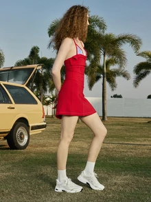 Hatastic 秋冬新款女款休閒運動鞋，厚底小白鞋，情侶款，圓頭繫帶，網布與皮革拼接，透氣百搭，印花塗鴉，學院風，戶外徒步休閒通勤鞋，音樂節萬聖節 - 白色 - 查看 5