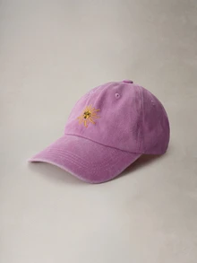 Hatastic 1件刺繡太陽四季棒球帽，中性復古水洗卡車網帽，透氣可調節高爾夫遮陽帽，女款夏季時尚彎帽簷遮陽帽，男/女Y2K情侶防曬帽，音樂節萬聖節適用 - 粉色 - 查看 2