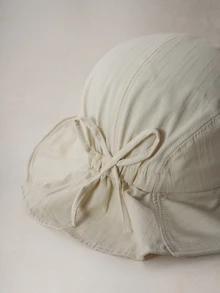 Hatastic Women's Boho Elegant Sun Hat With Bow, Breathable Bucket Hat, Checkered Ribbon, Wide Brim, Spring Summer Outdoors Travel Bucket Hat - Multicolor - View 5