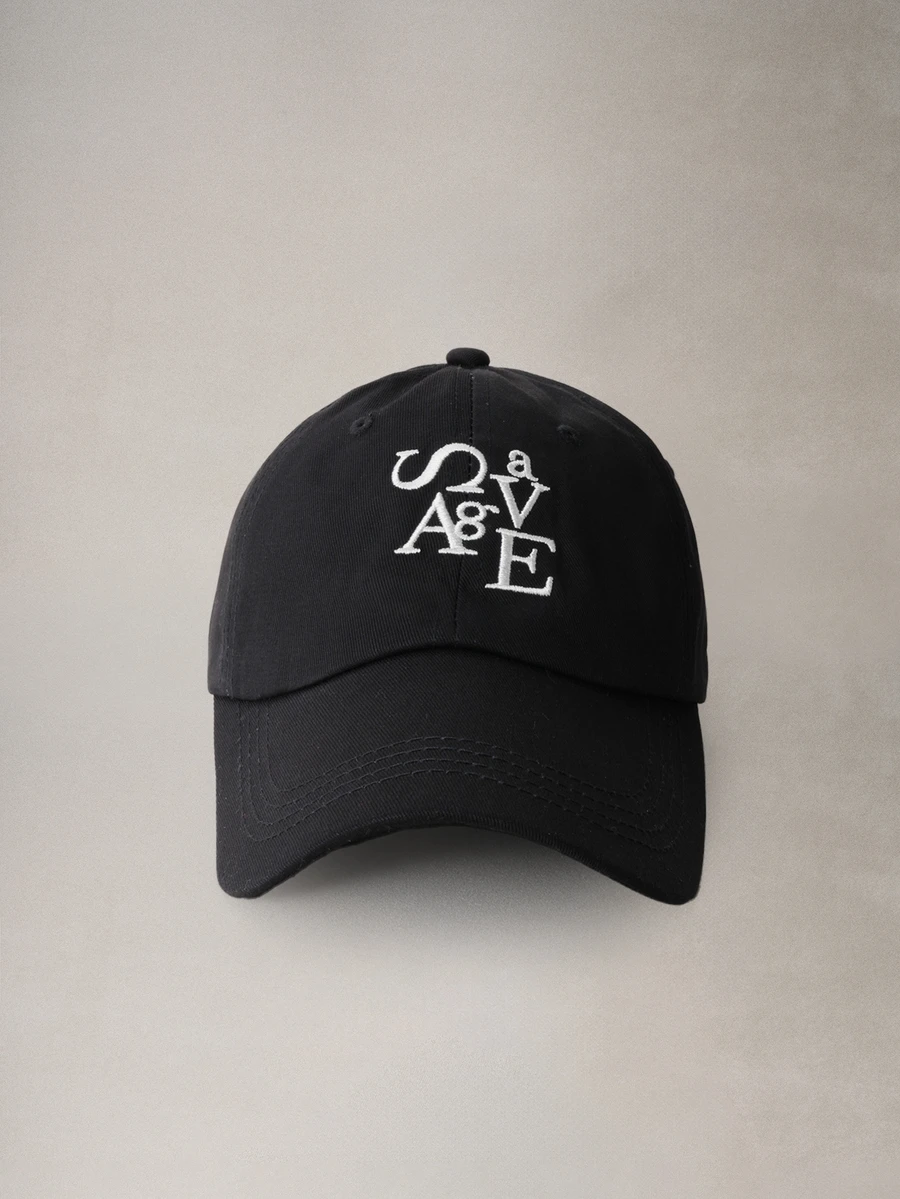 Hatastic 1件韓式Ins字母刺繡棒球帽，女款春秋款軟頂大頭圍小臉尖頂帽，適合送給朋友的生日派對、音樂節、開學季禮物 - 彩色 - 查看 1