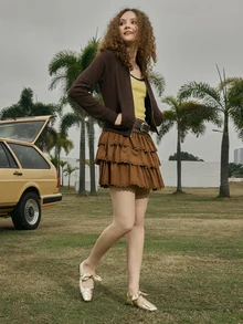 Hatastic 2025 Autumn Spring Summer New Low Vamp Bow French Style Soft Leather Square Toe Low-Heeled Shoes,Ballet Flats - Gold - View 5