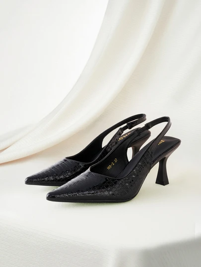 Clariva 2025秋冬季侧拉链粗跟系带马丁靴，黑色粗跟优雅纯色时尚女靴，完美搭配开衫/毛衣，猫跟，优雅，女士高跟鞋，尖头高跟鞋