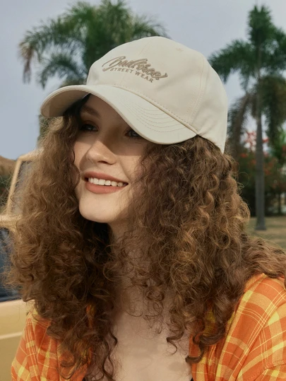 Hatastic One Vintage Personalized Fashion Alphabet Embroidery Baseball Cap, Suitable For Outdoor Leisure Sports