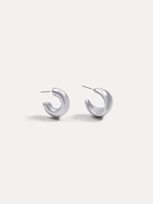 TuEzra 1 par de pendientes minimalistas unisex elegantes en forma de corazón hueco, adecuados para uso diario y regalos para el Día de San Valentín, el Día de la Madre, mamá, madre, Día de la Madre, regalo - Rojo - Ver 2