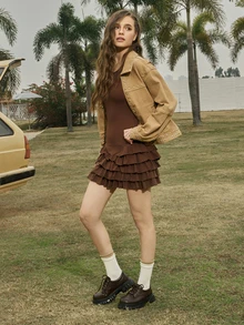 Hatastic Mary Jane Women Shoes, Black, British Style, Chunky Heel, Simple And Elegant, Japanese-Style Shoes For Waitress, All Seasons Music Fest - Brown - View 6