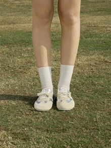 Hatastic Soft Bottom Retro Casual Ballet Flats For Women, Lace-Up, Versatile, Suitable With Skirts, Slip-On, Minimalist Sneakers - Silver - View 1