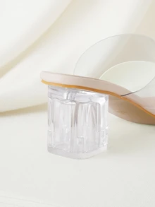 Clariva Women Clear Strap Chunky Heeled Mule Sandals, Fashionable Open Toe Sandals For Daily - Clear - View 3