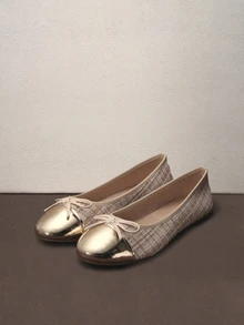 Hatastic Sapatilhas bailarina, versáteis, de cano baixo, macias e confortáveis, casuais, leves, estilosas para o trabalho/uso diário, ideais para mulheres, perfeitas para festivais de música na primavera/verão/outono. - Damasco - Ver 1