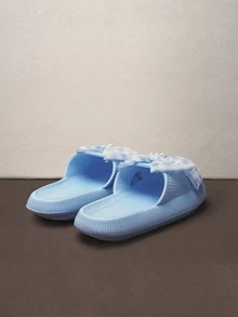 Hatastic Bow Detail Slides - Blue - View 4