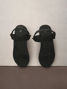 Hatastic 2024 Summer New Bohemian Casual Flat Shoes, Soft Bottom Beach Sandals For Women Music Fest - Black - View 2