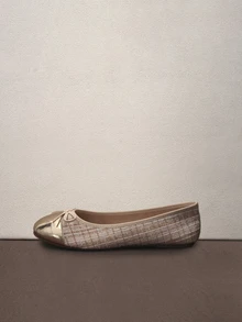 Hatastic Sapatilhas bailarina, versáteis, de cano baixo, macias e confortáveis, casuais, leves, estilosas para o trabalho/uso diário, ideais para mulheres, perfeitas para festivais de música na primavera/verão/outono. - Damasco - Ver 5