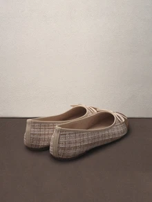 Hatastic Sapatilhas bailarina, versáteis, de cano baixo, macias e confortáveis, casuais, leves, estilosas para o trabalho/uso diário, ideais para mulheres, perfeitas para festivais de música na primavera/verão/outono. - Damasco - Ver 4