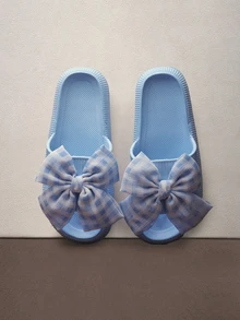 Hatastic Bow Detail Slides - Blue - View 2