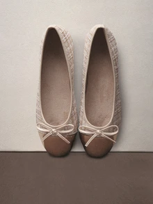 Hatastic Sapatilhas bailarina, versáteis, de cano baixo, macias e confortáveis, casuais, leves, estilosas para o trabalho/uso diário, ideais para mulheres, perfeitas para festivais de música na primavera/verão/outono. - Damasco - Ver 2