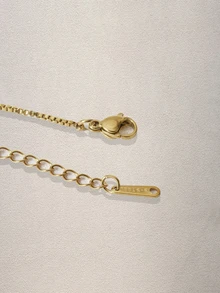 Hatastic 1 件时尚优雅畅销项链，精致微镶嵌锆石四叶花项链，独特奢华女士锁骨链 - 鋯石四葉小蠻腰項鍊 - 查看 9