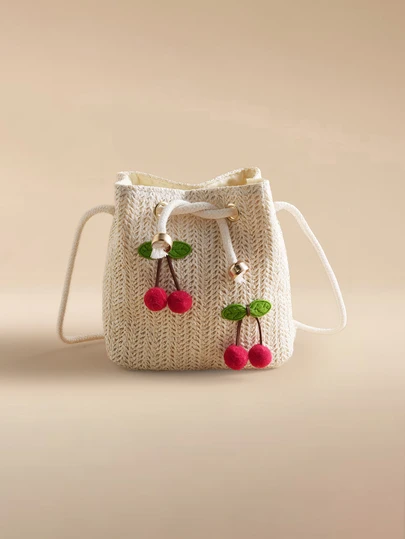 Glizzene Strawberry Fashion New Shoulder Diagonal Crossbody Bag, Handbag For Work Commuting, Drawstring Bucket Bag, Minimalist Sunflower Shoulder Bag , Beach Bag Wedding Wedding