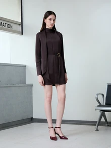 CHICVUE 2025秋冬季女士尖头高跟时尚浅口鞋、猫跟鞋、优雅 - 紅色 - 查看 5