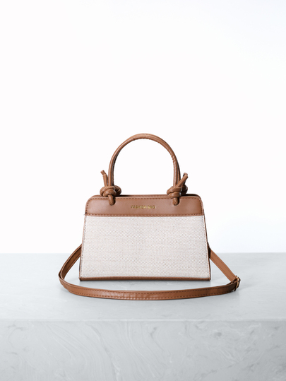 CHICVUE 简约通勤包拼色手提包女士新款时尚大容量单肩斜挎包时尚百搭，最适合女性的母亲节礼物