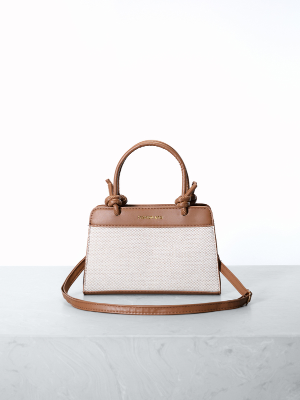 CHICVUE 简约通勤包拼色手提包女士新款时尚大容量单肩斜挎包时尚百搭，最适合女性的母亲节礼物