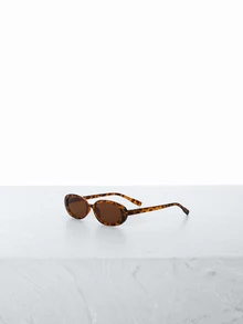 CHICVUE 2 Pairs Retro Small Frame Oval Plastic Sunglasses, Unisex Fashion Classic Style, Suitable For Outdoor, Travel, Beach, Vacation - Multicolor - View 4