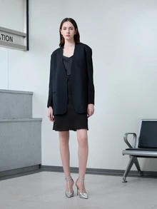 CHICVUE 2025秋冬性感时尚银色脚踝绑带镂空尖头4.1英寸高跟鞋休闲百搭女式高跟鞋，女士浅口鞋，派对装扮 - 銀色 - 查看 3