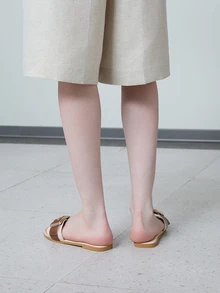 CHICVUE New Style Flat Sandals Women Fashionable Anti-Skid Beach Shoes For Students Matching Any Outfit - Brown - View 3