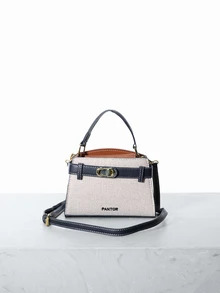 CHICVUE Mini Fashionable Versatile Contrast Color Casual Handbag For Women - Multicolor - View 1