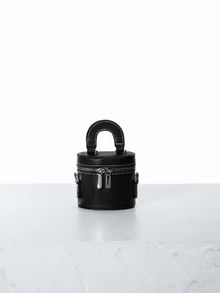 CHICVUE 2025 New Arrival Wholesale Minimalist Chic Makeup Case Bag, Mini Lipstick Pouch & Shoulder/Crossbody Bag For Women - Black - View 1