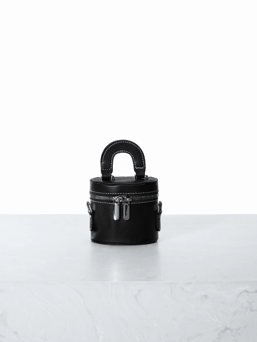 CHICVUE 2025 New Arrival Wholesale Minimalist Chic Makeup Case Bag, Mini Lipstick Pouch & Shoulder/Crossbody Bag For Women - Black - View 1