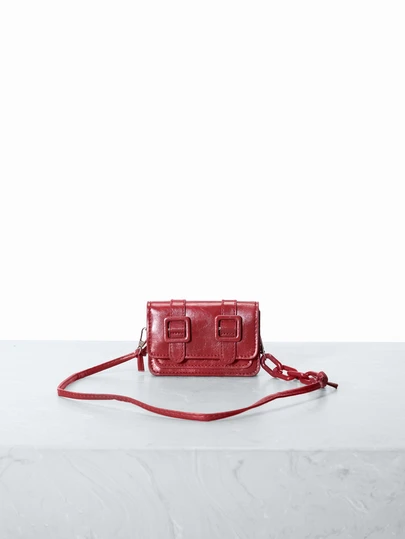 CHICVUE Small Crossbody Bag For Women, Oil-Coated Mini Lipstick Purse, Fashionable Satchel Style Shoulder Bag, Candy Color Chic Bag, Spring/ Summer 2025