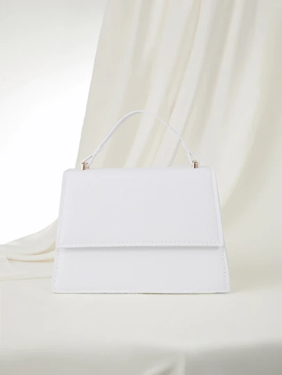 Clariva Mini Fashionable Solid Color Handbag Casual Flip Small Square Bag Handheld Shoulder Bag Commuter Bag Spring Summer New Shoulder/Crossbody Bag For Women