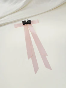 Clariva 1个磁性蝴蝶结发夹，可拆卸半丸子头发夹，女士发饰，2026新款优雅爪夹度假发夹沙滩发饰 - 彩色 - 查看 1