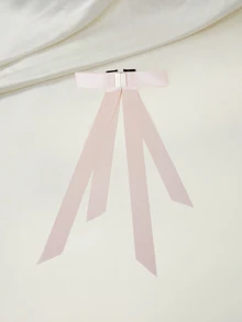 Clariva 1个磁性蝴蝶结发夹，可拆卸半丸子头发夹，女士发饰，2026新款优雅爪夹度假发夹沙滩发饰 - 彩色 - 查看 2