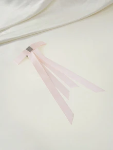 Clariva 1个磁性蝴蝶结发夹，可拆卸半丸子头发夹，女士发饰，2026新款优雅爪夹度假发夹沙滩发饰 - 彩色 - 查看 3