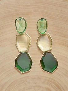 Glizzene Latest Fashionable Exaggerated Holiday Style Statement Earrings Wedding Wedding - Multicolor - View 1