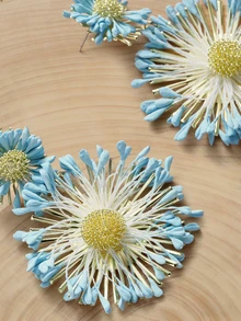 Glizzene 1 par de pendientes de gota con diseño floral azul vintage estilo bohemio, accesorios de joyería para verano y playa, diseño minimalista exagerado, para mujer y boda - Multicolor - Ver 6