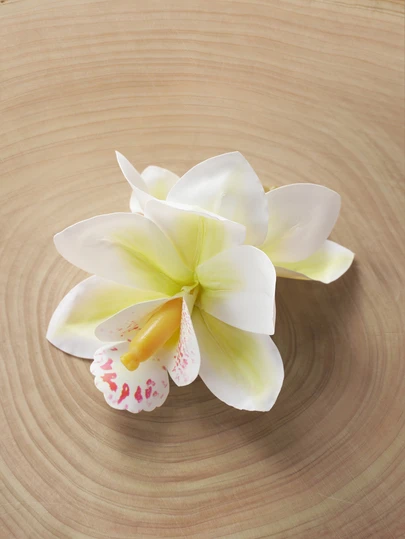 Glizzene 1 pieza Pinza de pelo con flor tropical oversize para mujer, pinza de pelo de estilo bohemio con orquídea de imitación, accesorio de pelo para playa, viaje, vacaciones, atuendo diario, flequillo, se puede usar para decorar vestidos y bolsos, pinzas de pelo, artículos escolares, atuendos de vacaciones para mujer, accesorios de boda