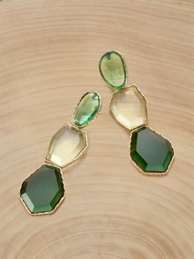 Glizzene Latest Fashionable Exaggerated Holiday Style Statement Earrings Wedding Wedding - Multicolor - View 6