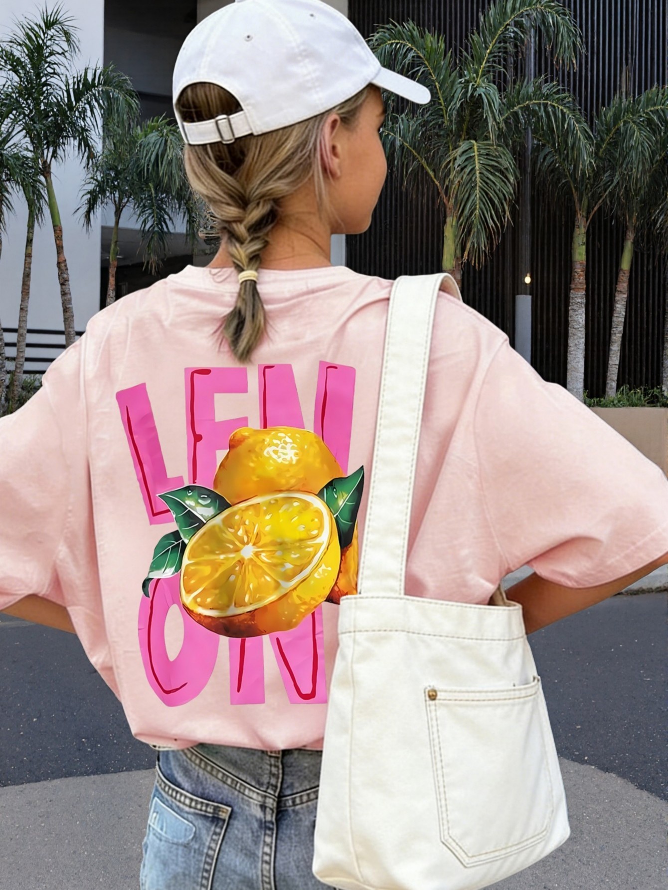 ملابس علوية قصير الأكمام 1 قطعة بطباعة عبارات اللي...