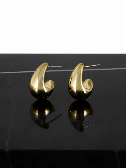 CHICVUE 2 Pairs Elegant Teardrop Earrings, Suitable For Women's Daily Wear, Dating, Party And Everyday Matching