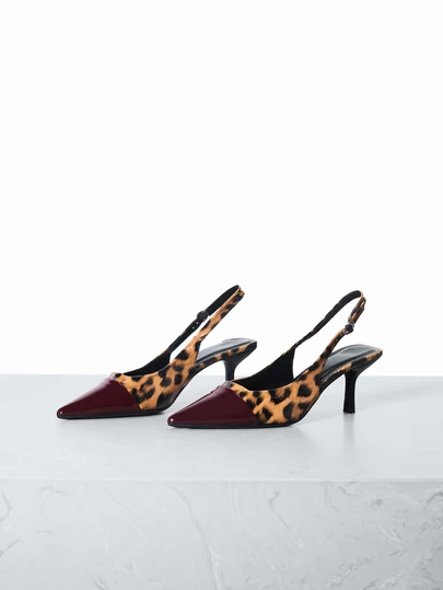 CHICVUE Fall/Winter 2025 Women's Burgundy High Heel Sandals, Small Kitten Heel, Party/Wedding Dress Shoes, 7cm Height,Elegant,Women Pumps,Elegant,Pointed Heels