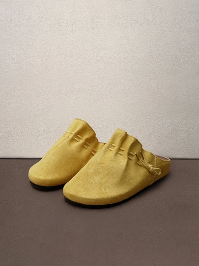 Hatastic 2025 Autumn New Classic Lace-Up Round Toe Comfortable Fashion Casual Versatile Soft Sole Flat Shoes,Mule Music Fest