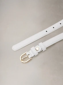 Hatastic 几何扣皮带，带冲孔工具，适合夏季、学校秋季、万圣节音乐节等场合。 - 白色 - 查看 5