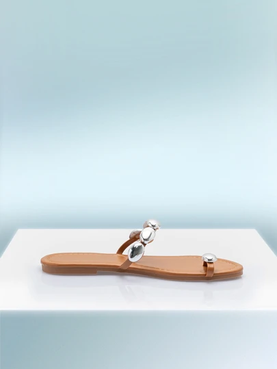 Rollcall Women's Elegant Comfortable Fashion Beaded Bohemian Vacation Flat Sandals, Plus Size,Spring Summer Outfits