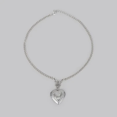 DareSee 1pc Gothic Bat Necklace, Niche Dark Design Necklace Suitable For Women's Daily Wear, Chain Length: 40cm