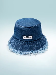 Rollcall 女士水洗漁夫帽，附流蘇，適合日常配戴，易於搭配服裝。 - 藍色 - 查看 1